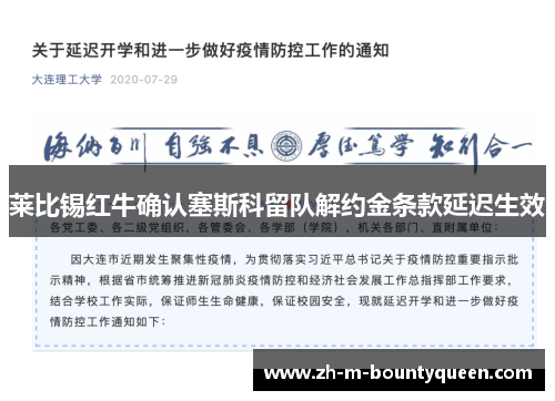 莱比锡红牛确认塞斯科留队解约金条款延迟生效 莱比锡红牛确认塞斯科留队解约金条款延迟生效